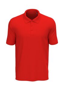 Stedman STE9060 - Męska koszulka polo z krótkim rękawem Stedman - HARPER Szkarłatna czerwień