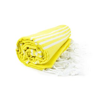 THE ONE TOWELLING OTHSU - RĘCZNIK HAMAM SULTAN Yellow / White