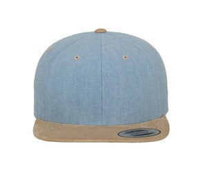 FLEXFIT 6089CH - CHAMBRAY-SUEDE SNAPBACK - CHAMBRAY-S Blue/ Beige