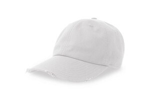 ATLANTIS HEADWEAR AT255 - Stara czapka baseballowa Biały