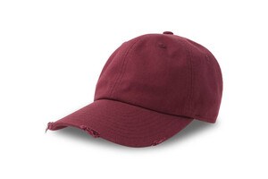 ATLANTIS HEADWEAR AT255 - Stara czapka baseballowa Kardynałowa czerwień