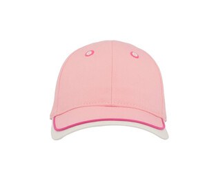 ATLANTIS HEADWEAR AT274 - 5-panel czapka bejsbolowa Różowo/ biały