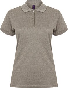 Henbury H476 - Ladies Coolplus® Wicking Piqué Polo Shirt Szary wrzos