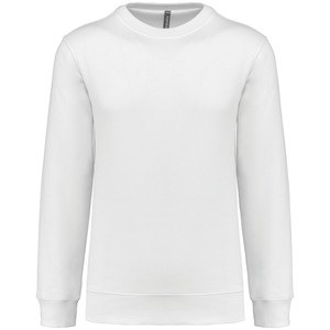 Kariban K4035 - Unisex Round neck Sweatshirt Biały