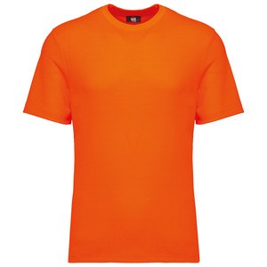 WK. Designed To Work WK308 - Unisex eco-friendly polycotton short sleeved t-shirt Fluorescencyjny pomarańcz