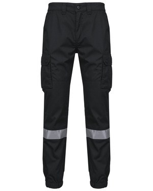 WK. Designed To Work WK712 - Unisex trousers with elasticated bottom leg and reflective band