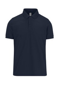 B&C CGPU424 - MY POLO 180 Men’s short sleeves Granatowy