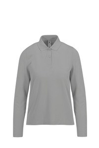 B&C CGPW462 - MY POLO 180 Ladies' long sleeves Sportowa szarość