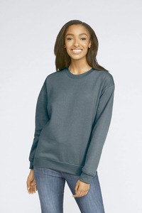 Gildan GISF000 - Midweight Softstyle crew neck sweatshirt Ciemny wrzos