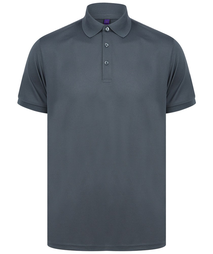 Henbury H465 - Men's recycled polyester polo shirt