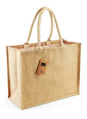 Westford mill WM407 - Burlap Shopping Bag