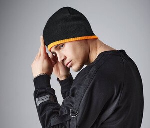 Beechfield BF44C - Two-tone pull on beanie