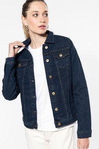 Kariban K6137 - Damska kurtka jeansowa bez podszewki