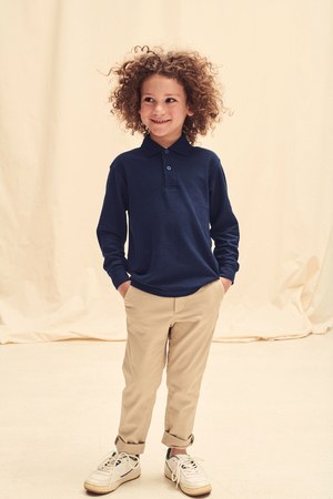 Fruit of the Loom SC63201 - 65/35 Kids long-sleeved polo shirt