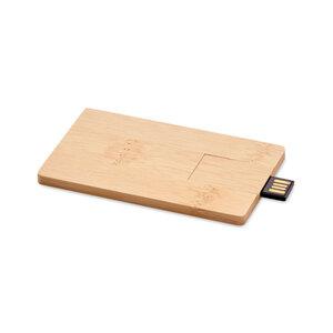 GiftRetail MO1203 - CREDITCARD PLUS 16GB USB: bambusowa obudowa
