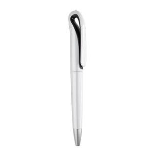 GiftRetail MO7793 - WHITESWAN Przekręcany długopis, ABS