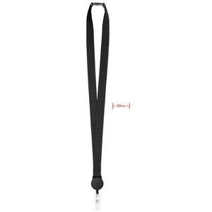 GiftRetail MO9852 - ZIP LANYARD Smycz z wysuwanym uchwytem