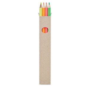 GiftRetail MO6836 - BOWY 4 odblaskowe ołówki w pudełku