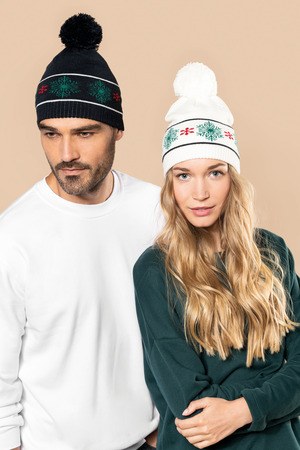 K-up KP558 - Beanie with Christmas patterns