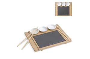 TopPoint LT94527 - Bambusowy zestaw do serwowania sushi