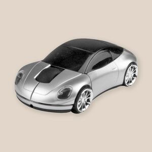 EgotierPro 33575 - Bezprzewodowa mysz w kształcie samochodu, ABS CAR