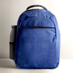 EgotierPro 38010 - Plecak poliestrowy w stylu denimowym z kieszenią na laptopa BITONE
