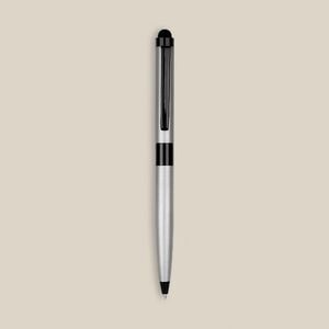 EgotierPro 38513 - Czarny długopis metalowy z wskaźnikiem mobilnym FRAC