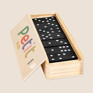 EgotierPro 39029 - Domino 28 elementów w drewnianym pudełku DOMINO