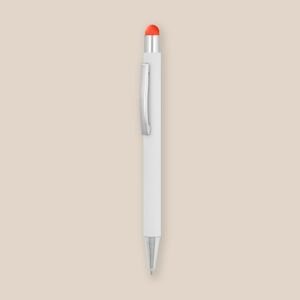 EgotierPro 39049 - Długopis z gumowym wykończeniem, aluminiowy, laserowy DATA