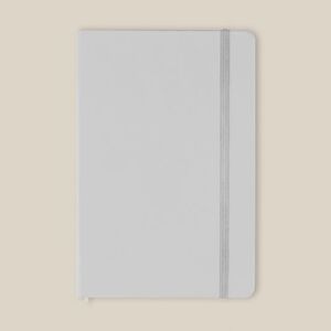 EgotierPro 39567 - Notatnik A5 z okładką PU i gumką, 96 kremowych kartek LINED