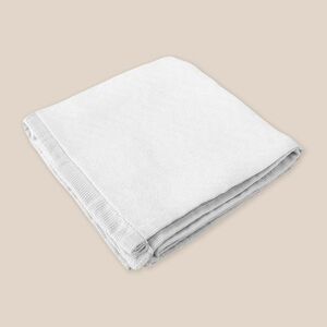EgotierPro 50671 - Biała tkanina z recyklingu bawełny 70% SEAQUAL 30% 470g/m2