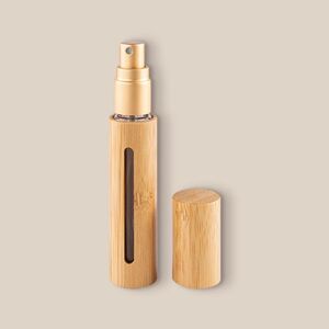 EgotierPro 52503 - Atomizer do perfum bambusowy z szkłem 10ml RHIN