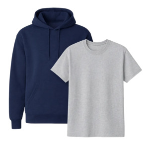 Pakiet Gildan 2-częściowy: Heavy Blend Hoodie 18500 + Heavy Cotton T-shirt 5000